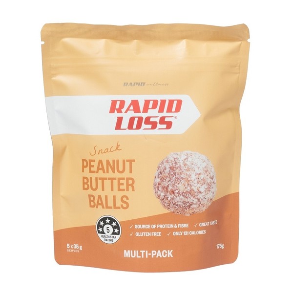 Rapid Loss Snack Peanut Butter Balls 35g X 5