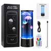 Abeststudio LED Jellyfish Lava Lamp, Round Jellyfish Aquarium Light -