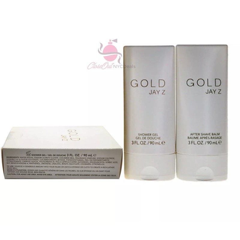 Jay-Z Gold 2 Pc Gift Set for Men -3.0 oz