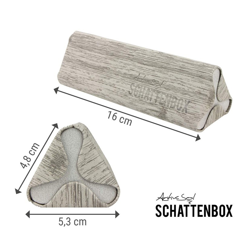 ActiveSol Glasses Case "Shadow Box" | Hard Case for Glasses