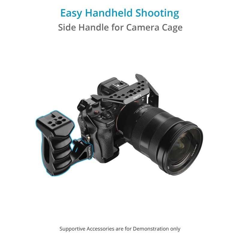 PROAIM SnapRig Side Handle for Camera Cage/Rigs. Ergonomic Design with