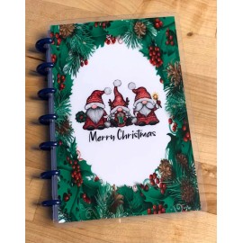 Handmade Gnomes Merry Christmas Holiday Cover Set for use with the MINI Happy Planner