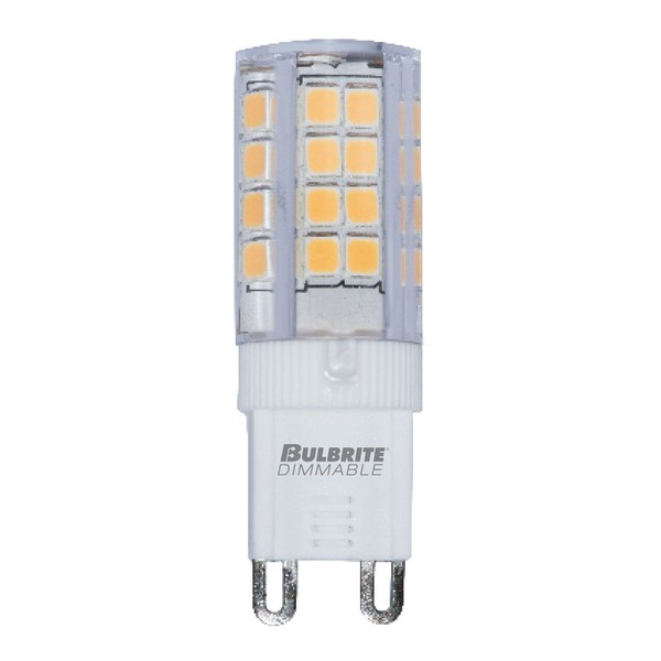 Bulbrite 770577 LED Mini T4 Non-Dimmable Bi-Pin Base (G9) Light Bulb 25 Watt Equivalent 3000K, Clear 1-Pack