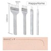 HappyHome Leather Craft Tool Rhombus Pitch Edge Polishing Set (0.2