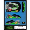 RPM RACING GO KART WRAP WITH FRONT AND REAR NUMBERS, graphics, decals, wraps-Style3
