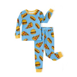 PATPAT Baby Boys Pajama Set with Organic Cotton, Snug fit Pjs for Toddler Kids, Supersoft & Stretchy Sleeper Sleepwear, Munchie Night, 5T