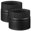 2 Pcs Stove Pipe 6" Wood Stove Pipe Collar