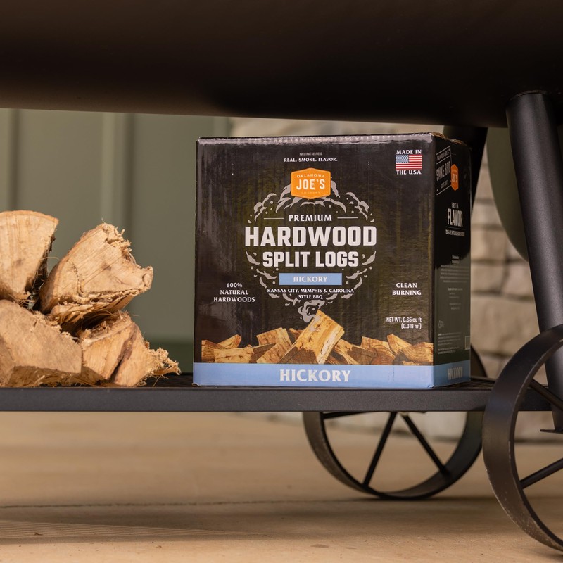 Oklahoma Joe's Hickory Wood Splits, 0.65 cu ft box -