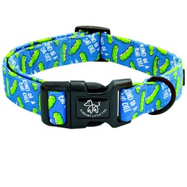 Elegant little tail Dog Collar, Pet Collar Blue Puppy Collar Plastic Durable Holiday Female or Male Cotton Adjustable Pet Collar with Quick Release Buckle for Large Dogs