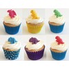Holly Cupcakes 6 Mixed Colour Sugar Dinosaurs- edible & handmade