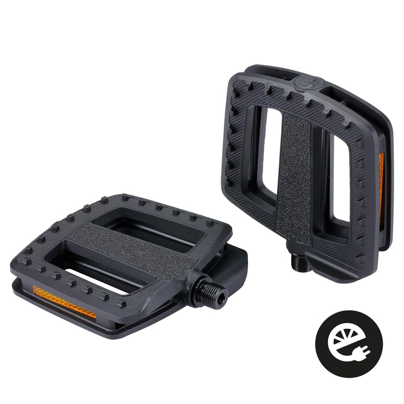 BBB Cycling ErgoBase Bike Pedals | Large Platform Ergonomic Bicycle
