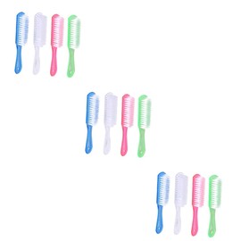Mobestech 12pcs Soft Cleaning Brush for Shoes Clothes Hair Lightweight for Home Travel Use Random Color