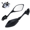 Unbranded Black Rear View Side Mirrors Fit For Suzuki GSX