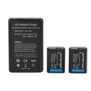 NP FW50 Camera Battery 7.2V 1850mAh with Dual USB LED