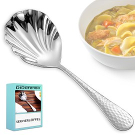 Servierlöffel edelstahl ideal für Haus und Restaurant Farbe silber