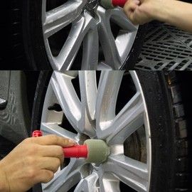 ULTECHNOVO 2 Piezas Cepillo para Limpiar Llantas De Auto Kit De Cepillos para Detalles De Automóviles Limpieza De Autos Herramienta De Limpieza De... 