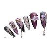 PN-032 Press-On Nails Lacquered Pack of 10 Reusable Artificial Premium