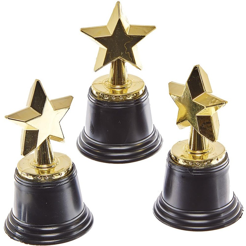 Baker Ross FN149 Trofei stella - Confezione da 4, Trofeo