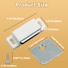 Jersvimc 24Pcs Cabinet Door Magnets Catch Magnetic Door Catch, Magnetic