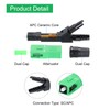 QUARKZMAN SC/APC Fiber Optic Quick Connectors Single Mode Embedded SC