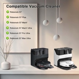 UPUPDAY UPUPDAY Zubeh?r Ersatzteile f??r Roborock S7 /S7 Plus /S7 Max Ultra /S7 MaxV Ultra /S7 Pro Ultra Saugroboter, 2 Hauptb??rste, 6 Wischt??cher, 4 Filter, 6 Seitenb??rsten