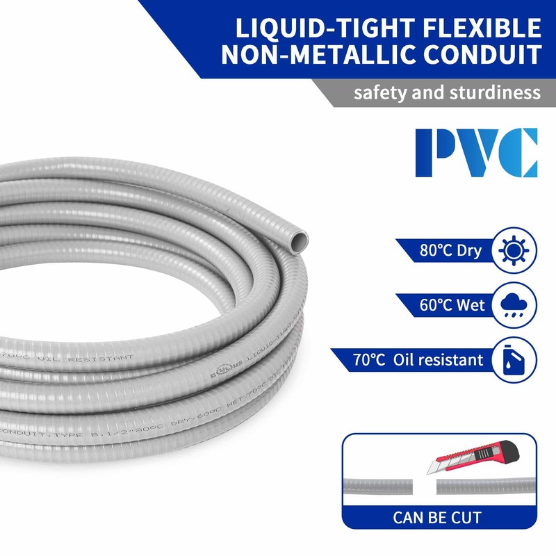 (1/2" Dia * 25 Feet) Yariwiz Flexible Electrical Conduit Liquid