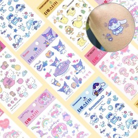 Sanrio Cinnamoroll Kids Transfer Tattoo Stickers Kuromi