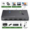 Type C KVM Switch 2 In 1 Out 10Gbps 3840x2160