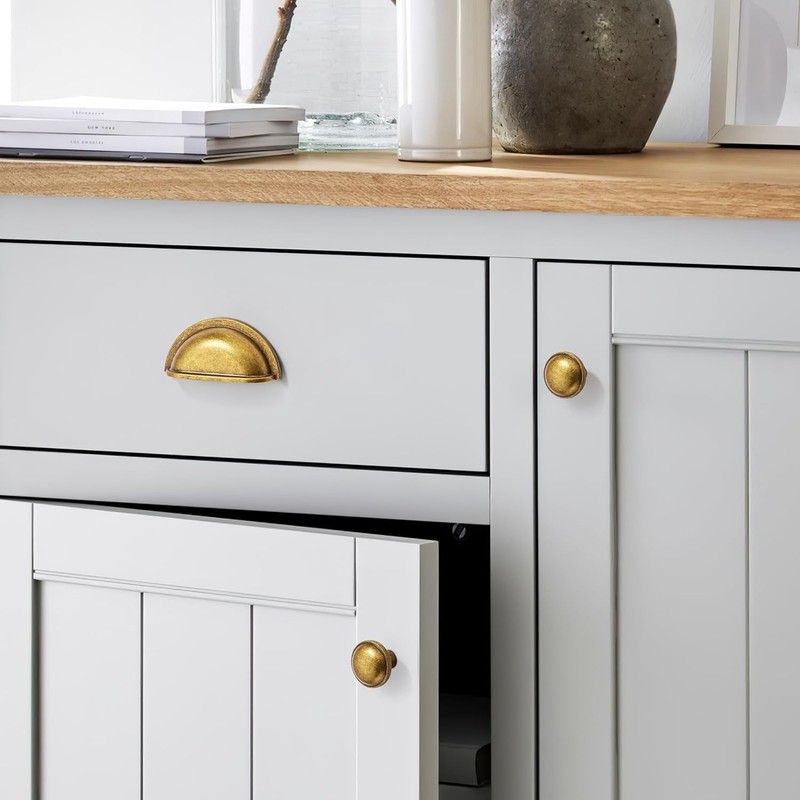 CABDM 2 Pack 1-1/4 inch Kitchen Cabinet Knobs Drawer Knobs