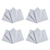 DFsucces White Plain Drawing Handkerchiefs 100% Cotton, Set of 12,