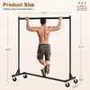 Hoctieon Z Rack, Rolling Clothes Racks with Z-Base, Heavy Duty