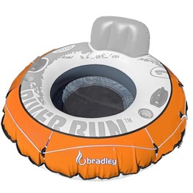Heavy Duty River Tube Cover Only; Made in USA to fit River Run Tube; Compatible with Intex Inflatable River Run River Float Tube & Most 53" River Tubes Orange (Cover Only)
