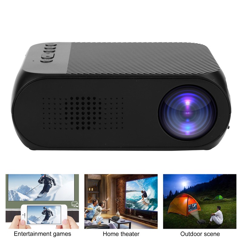 Mini Projector Black Micro 1080P HDMI Multi Function Home Theater