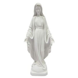Vittoria Collection 19 Inch Our Lady of Grace Italian Statue Sculpture Figurine Made in Italy Indoor Outdoor Garden