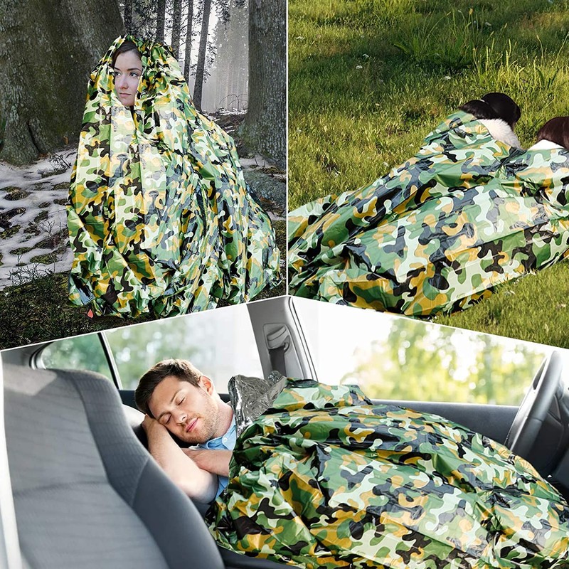 EEEKit Survival Bag, 2 Pieces Lightweight Emergency Sleeping Bag Equipment,