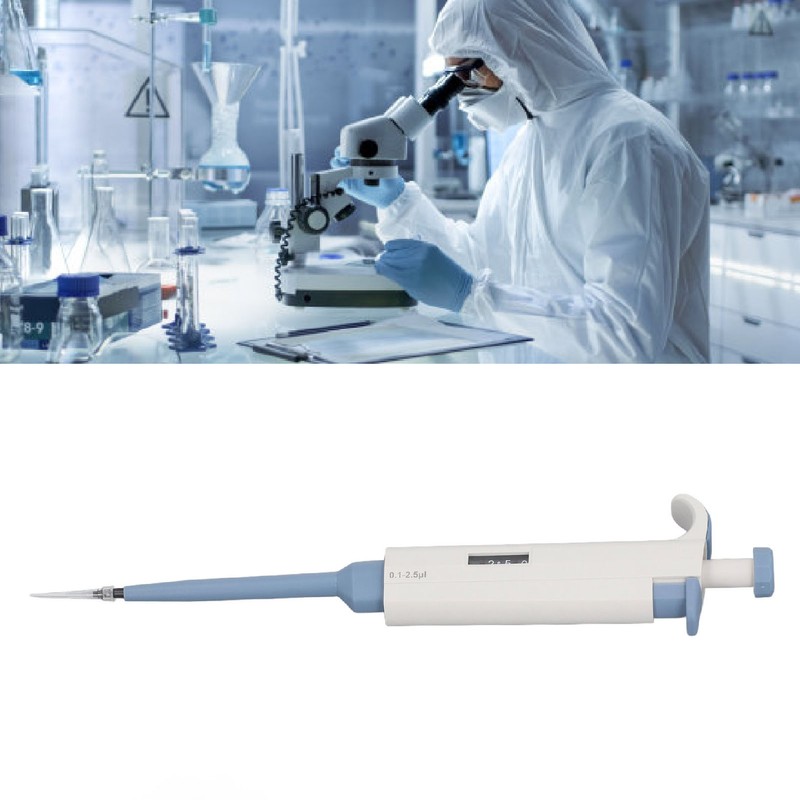 Lab Micropipette 0.1‑2.5ul Adjustable Volume Single Channel Pipettor Instruments Equipment
