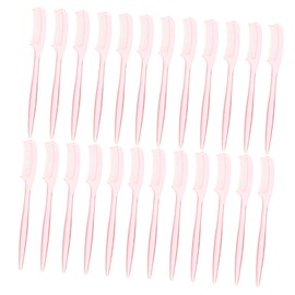 Mikinona Ergonomic Eyelash Brush Lash Brow Comb Spoolies Makeup Tools Comfortable Handle Random Color