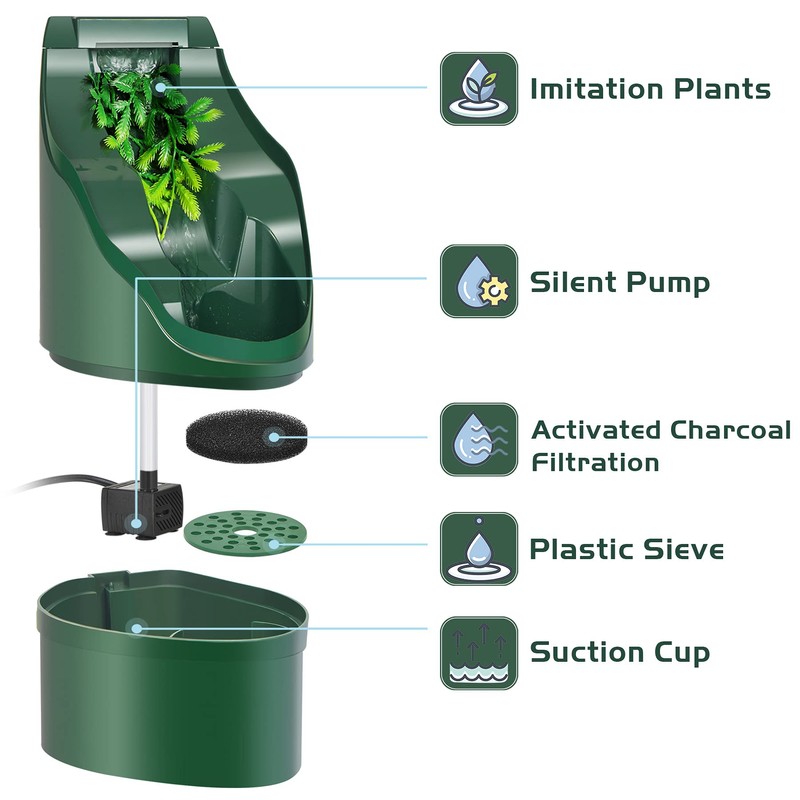 NEPTONION Reptile Chameleon Cantina Drinking Fountain Water dripper Comes with