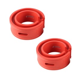 Sarini 2Pcs Automotive Coil Spring Buffer Car Rubber Shock Absorber Anti Vibration Spring Bumper Cushion Universal Fit for Vehicles Suspension System (D)