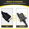 Oyviny 10Ft Trailer-Side 4-Pin Flat Wiring Harness with Jacketed Cable