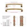 TUNNY 10 Pack Cabinet Handles-Champagne Bronze 5"/128mm Screw Spacing Drawer