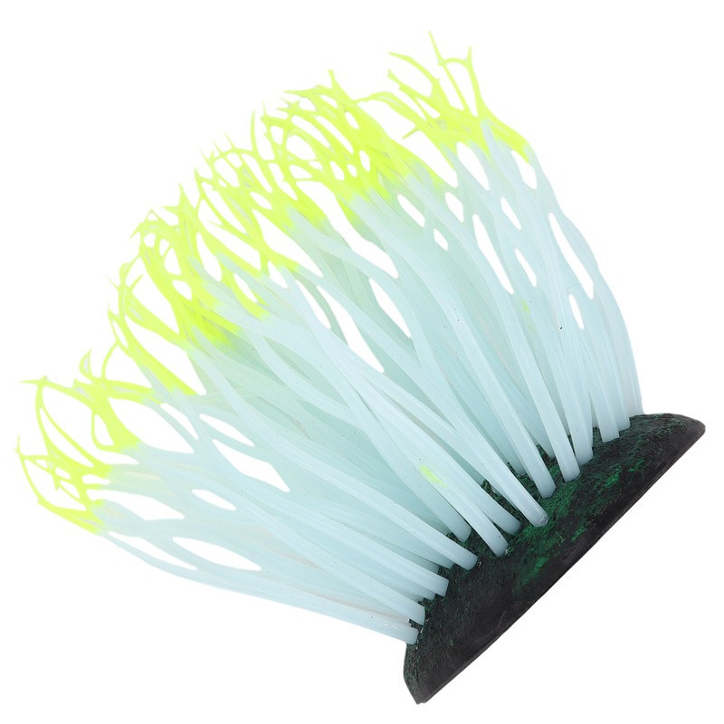 Aquarium Anemone Realistic Luminous Silicone Sea Anemone for Fish Tank