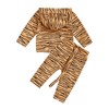 Licupiee Infant Boys Tiger Pants Set Striped Long Sleeve Hooded