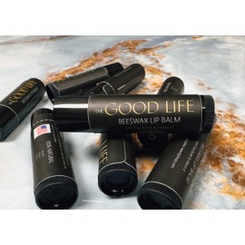 The Good Life Beeswax Lip Balm with Shea Butter and Vitamin E, Natural Moisturizing Formula, Made in USA (1, Naked)