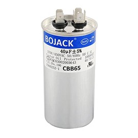 BOJACK 40 uF 370 V 450 V CA CBB65 Motor y ventilador de arranque redondo 40 MFD 10000 AFC