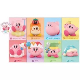 Bandai Kirby Friends Soft Vinyl Bandai 2-Inch Mini-Figure - Kirby With Star Wand