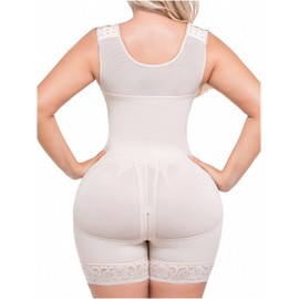 Sonryse 211BF Fajas Colombianas Reductoras Moldeadoras Postparto Stage 2 Liposuction Post Surgical Compression Garments Women Shapewear Beige 2XL