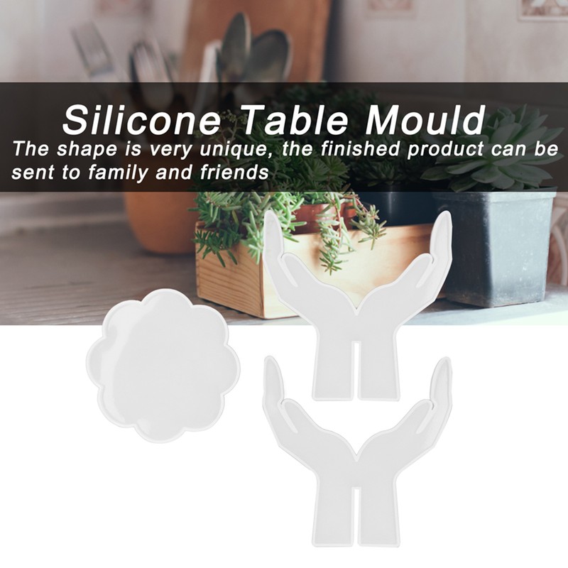 3Pcs DIY Flower Pot Shelf Mold Easy Demoulding Soft Good