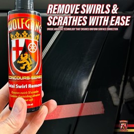 Wolfgang Concours Series Total Swirl Remover | High-Performance Scratch & Swirl Removal | Restores Gloss & Clarity to Paint | WG-8602 | 8oz