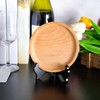 Tatuo 4 Packs Wooden Display Stand Decorative Plate Stands for